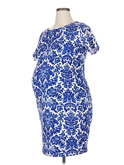 Pre-owned Pink Blush Cocktail Dress In Blue