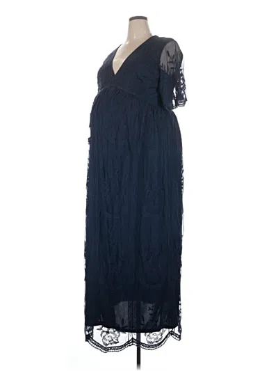 Pre-owned Pink Blush Cocktail Dress In Blue