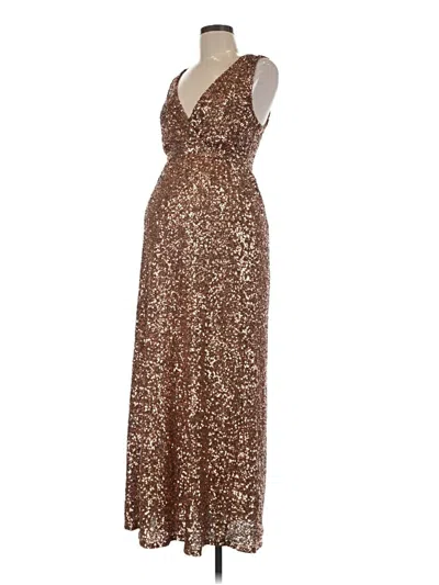 Pre-owned Pink Blush Cocktail Dress In Brown