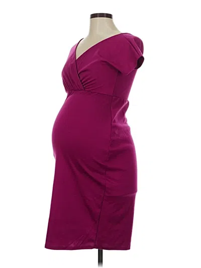 Pre-owned Pink Blush Cocktail Dress In Burgundy