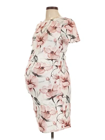 Pre-owned Pink Blush Cocktail Dress In White