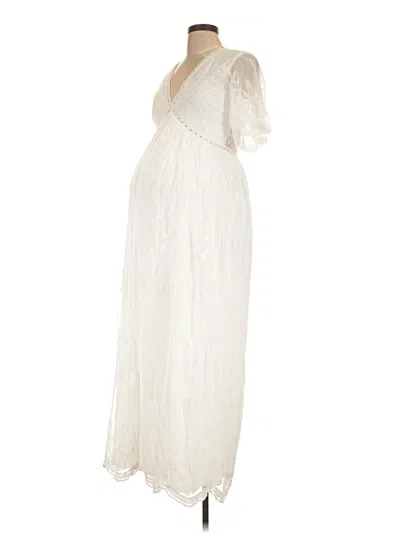 Pre-owned Pink Blush Cocktail Dress In White