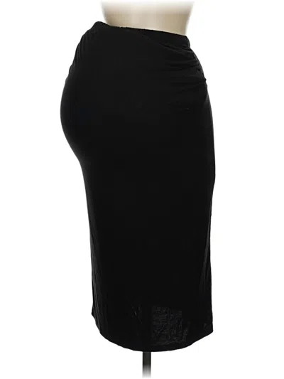 Pre-owned Pink Blush Formal Skirt In Black