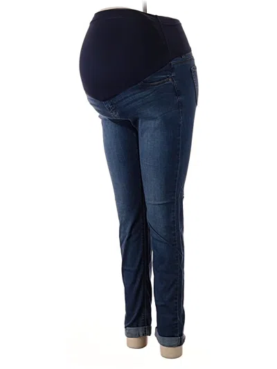 Pre-owned Pink Blush Jeggings In Blue