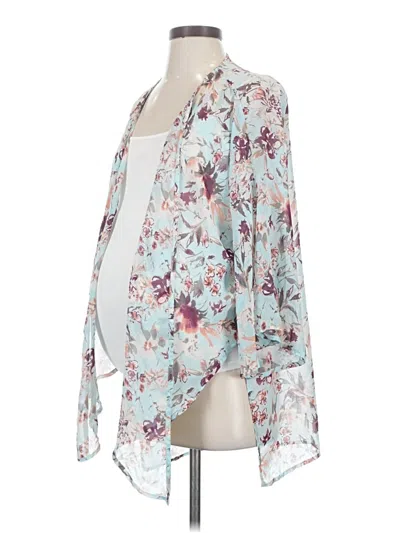 Pre-owned Pink Blush Kimono In Blue