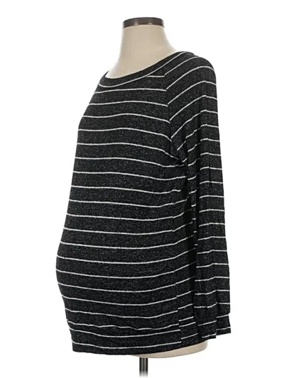 Pre-owned Pink Blush Long Sleeve T-shirt In Black
