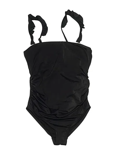 Pre-owned Pink Blush One Piece Swimsuit In Black