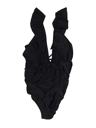 Pre-owned Pink Blush One Piece Swimsuit In Black