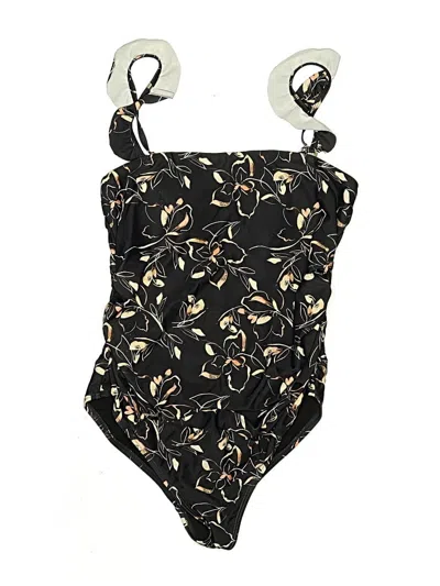 Pre-owned Pink Blush One Piece Swimsuit In Black