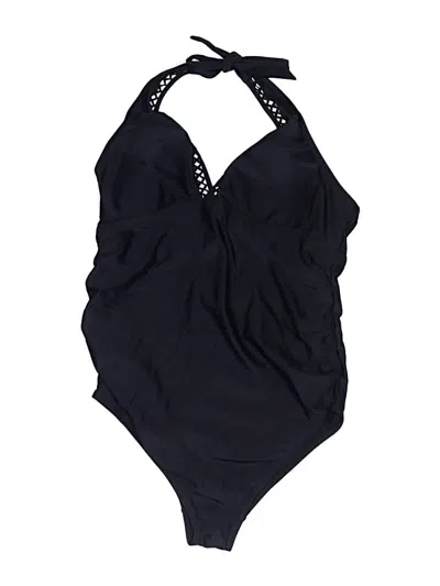 Pre-owned Pink Blush One Piece Swimsuit In Black