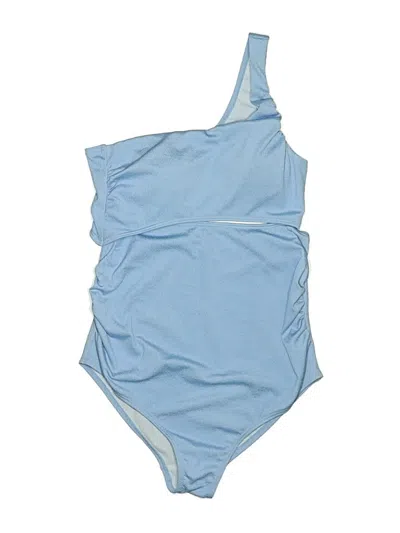 Pre-owned Pink Blush One Piece Swimsuit In Blue