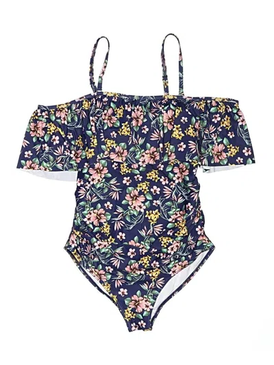 Pre-owned Pink Blush One Piece Swimsuit In Blue