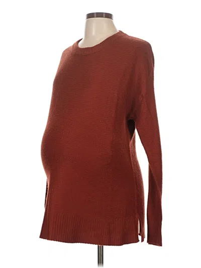 Pre-owned Pink Blush Pullover Sweater In Burgundy