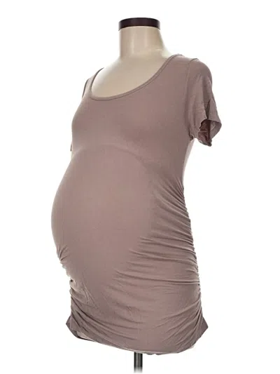 Pre-owned Pink Blush Short Sleeve T-shirt In Brown