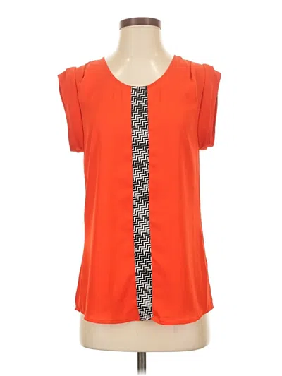 Pre-owned Pink Blush Short Sleeve T-shirt In Orange
