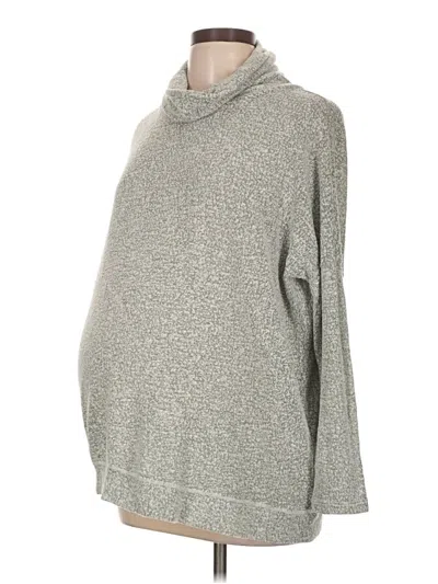 Pre-owned Pink Blush Turtleneck Sweater In Gray