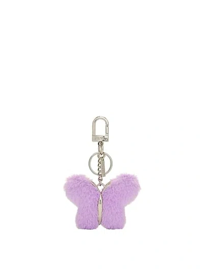 Pink Butterfly Keychain Charm In