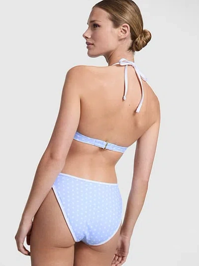 Pink By Frankies Bikinis Anabelle Covered Bikini Bottom In Blue