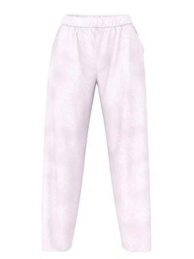 Pink By Frankies Bikinis Berry Fleece Sweatpants In