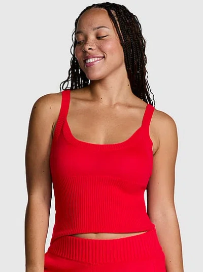 Pink By Frankies Bikinis Booker Tank In Red