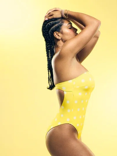 Pink By Frankies Bikinis Francis One Piece In Yellow