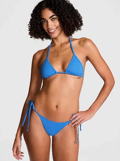 Pink By Frankies Bikinis Rosemary Bikini Bottom In Blue