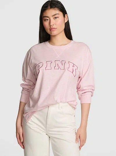 Pink Campus Cotton™ Long-sleeve Tee In