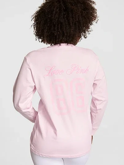 Pink Campus Cotton™ Long-sleeve Tee In