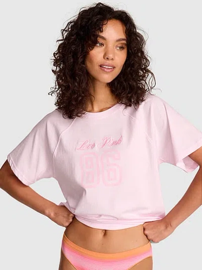 Pink Campus Cotton™ Raglan Tee In Purple