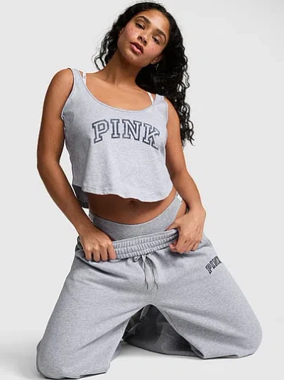 Pink Campus Cotton™ Swing Tank Top In Gray
