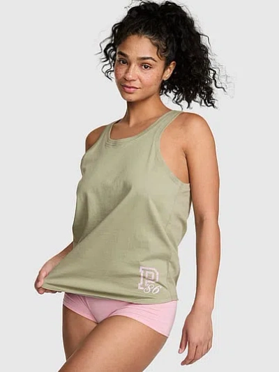 Pink Campus Cotton™ Tank Top In Green