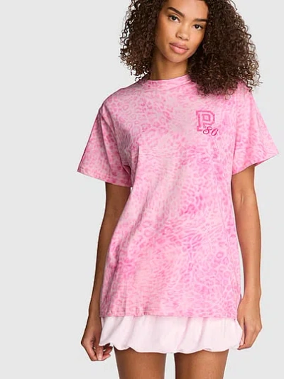 Pink Campus Cotton™ Tee In Animal Print