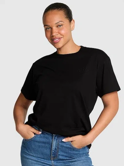 Pink Campus Cotton™ Tee In Black