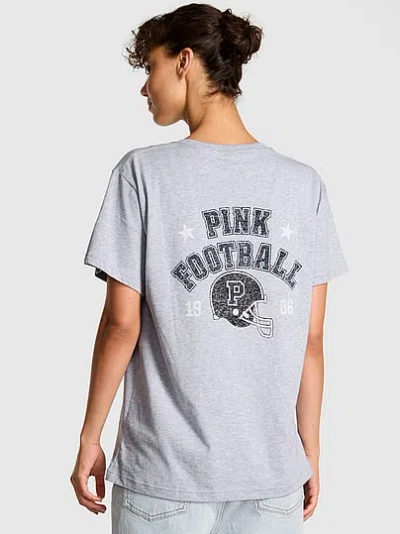 Pink Campus Cotton™ Tee In Gray