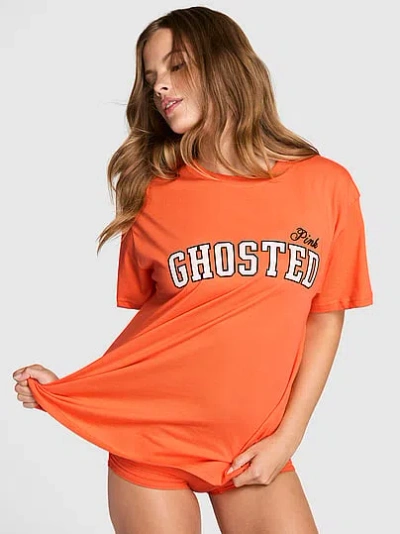 Pink Campus Cotton™ Tee In Orange