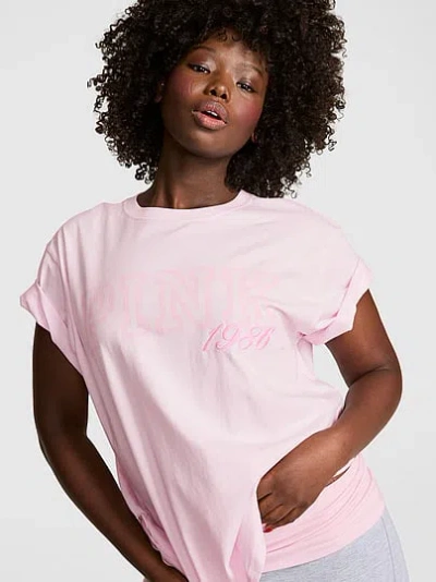 Pink Campus Cotton™ Tee In