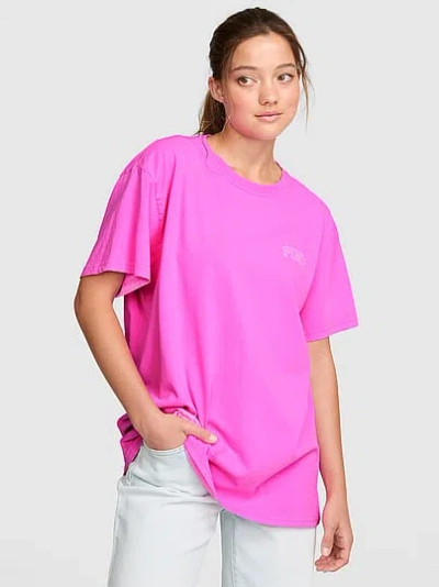 Pink Campus Cotton™ Tee In