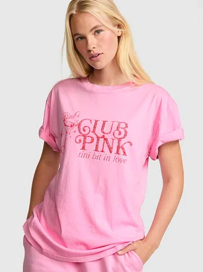 Pink Campus Cotton™ Tee In