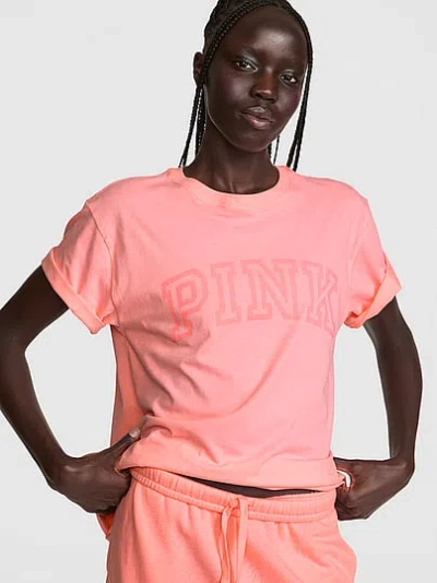 Pink Campus Cotton™ Tee In