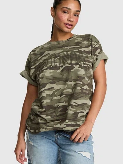 Pink Campus Cotton™ Tee In Green