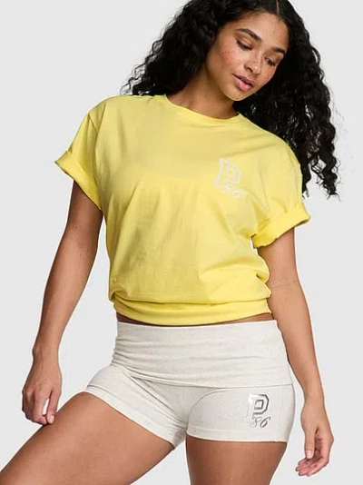 Pink Campus Cotton™ Tee In Yellow