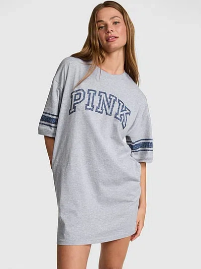 Pink Campus Cotton™ T-shirt Dress In Gray