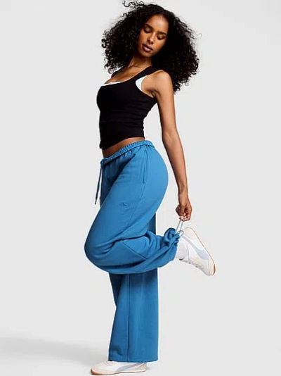 Pink Campus Fleece™ Adjustable-cinch Sweatpants In Blue