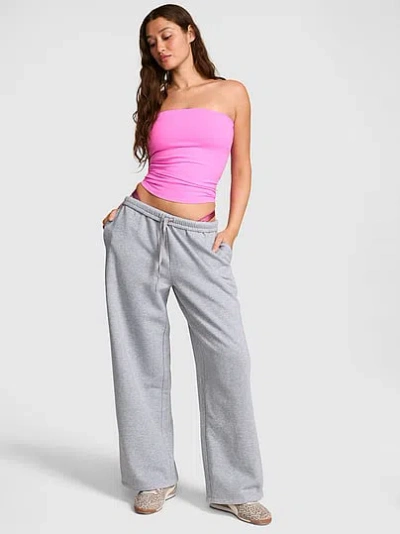 Pink Campus Fleece™ Adjustable-cinch Sweatpants In Grey