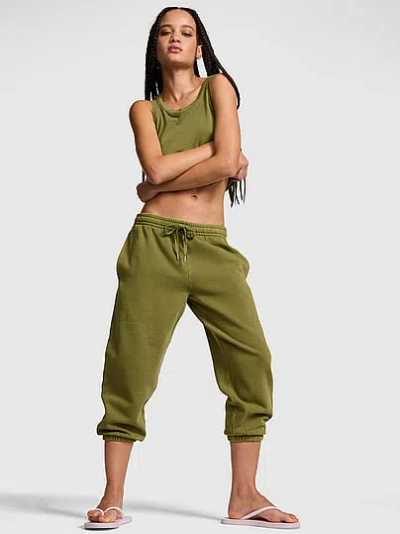 Pink Campus Fleece™ Capri Jogger Sweatpants In Green