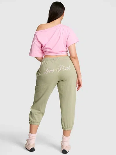 Pink Campus Fleece™ Capri Jogger Sweatpants In Green
