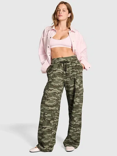 Pink Campus Fleece™ Cargo Sweatpants In Green