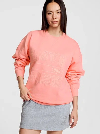 Pink Campus Fleece™ Crew Sweatshirt In