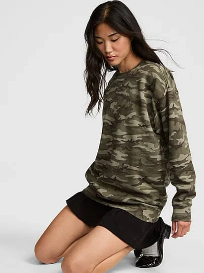 Pink Campus Fleece™ Crew Sweatshirt In Green