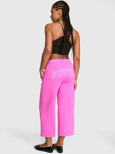 Pink Campus Fleece™ Cropped Wide-leg Sweatpants In